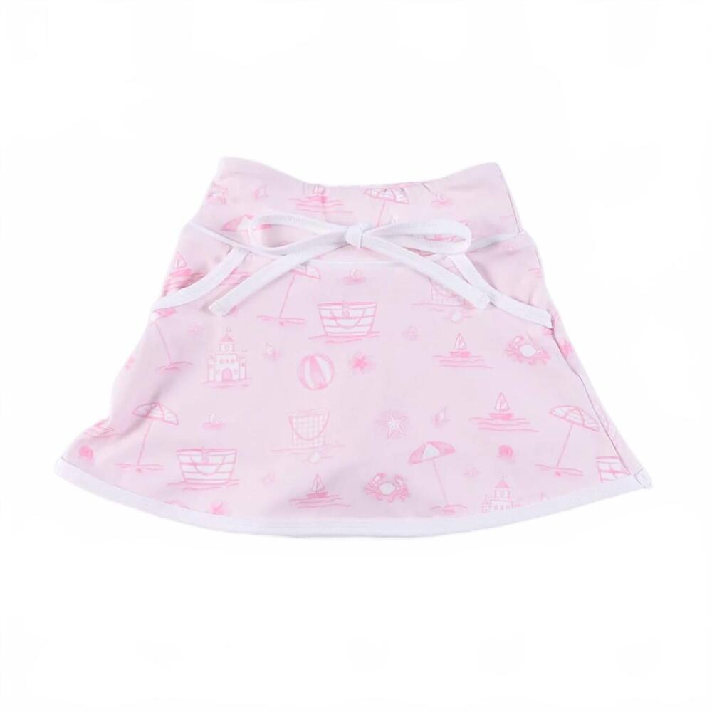 NEW POPPYLAND girl's seaside sparkle emmy skirt in light pink